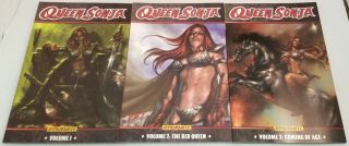 Run of 6 Queen Sonja Volume 1 - 6 Dynamite Trade Paperback Softcover TPB 5