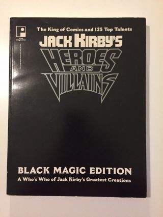 Jack Kirby Heroes And Villains Black Magic Edition Marvel Dc Comics Art Book