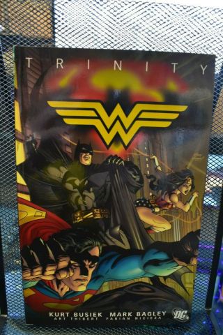 Trinity Volume 1 - 3 Complete DC 1st Print TPB Set RARE 2009 Busiek Bagley Nicieza 4