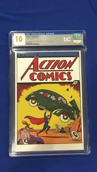 Dc Action Comics 1 Silver Foil Cgc 10.  0 Gem Superman
