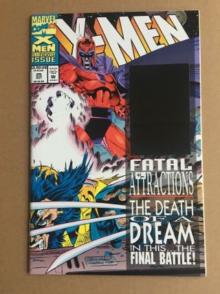 X - Men 25 Fatal Attractions Blue Hologram Error Marvel Wolverine Magneto