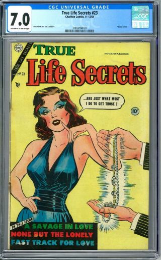 True Life Secrets 23 Cgc 7.  0 (ow - W) Classic Cover