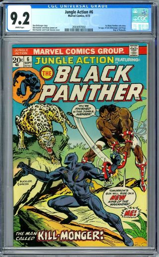 Jungle Action 6 Cgc 9.  2 (w) 1st Appearance Of Killmonger