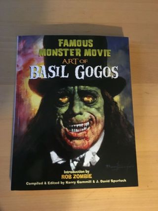 Basil Gogos Autographed Famous Monster Movie Art Of Basil Gogos,  Both Editors