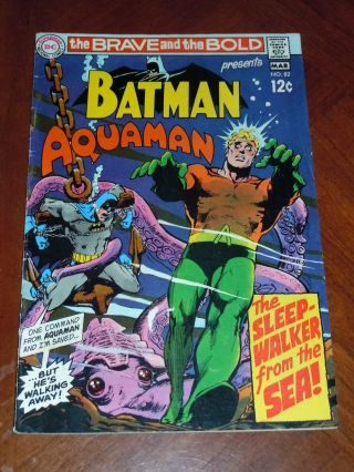 Brave And Bold 82 (1969) Vg - F (5.  0) Cond.  Neal Adams Batman,  Aquaman