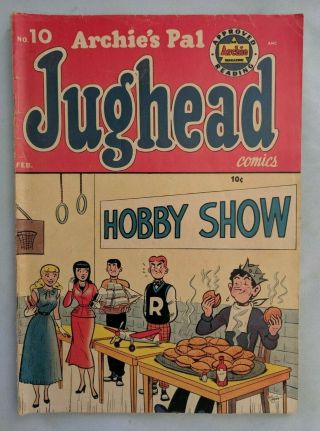 Jughead No.  10 Golden Age Comic Book 1952 Gga 10 Archie Pal Teen Betty Veronica