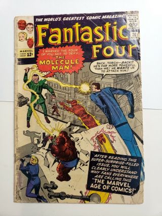Fantastic Four 20 - Origin & The Molecule Man - This Is A Key Issue - Rare