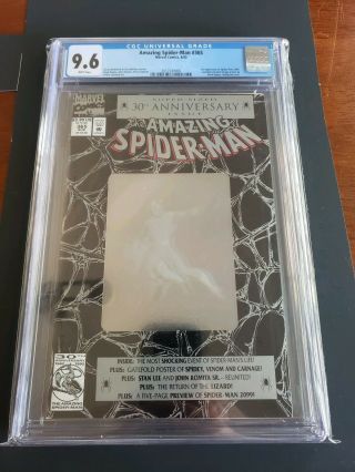 The Spider - Man 365 (aug 1992,  Marvel) Hologram Cgc 9.  6