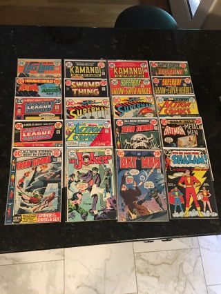 20 Old Comics - Joker 1,  Batman 248,  Shazam 3,  Teen Titans 40 And More