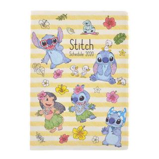 Lilo & Stitch 2020 Schedule Book B6 Monthly Pen Drawing Disney Store Japan