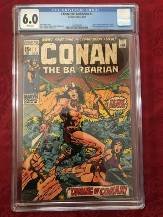 Conan The Barbarian 1 1st Conan In Comics 1970 Cgc