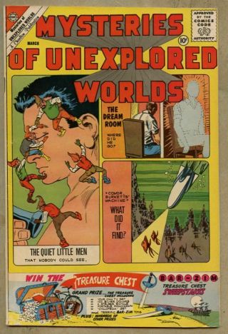 Mysteries Of Unexplored Worlds 22 - 1961 Fn 6.  0 Steve Ditko Charlton Horror Sci - F