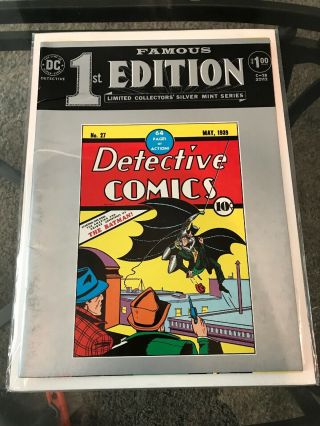Detective Comics 27 Treasury Famous 1st Edition Silver Series C - 28 1974