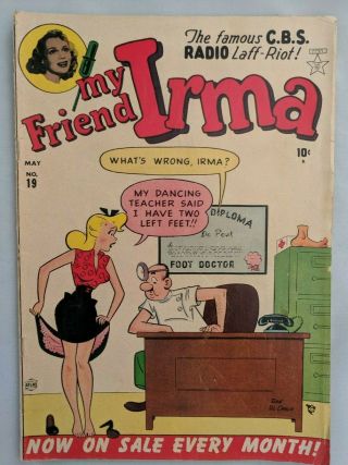 My Friend Irma No.  19 Golden Age Comic Book 1952 Gga 19 Dan Decarlo Stan Lee