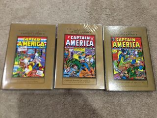 Marvel Masterworks Golden Age Captain America Volumes 1 - 3 (jack Kirby)