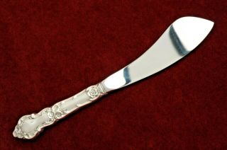 Meadow Rose By Watson Sterling Silver Hollow Handle Master Butter Knife 6 5/8 "