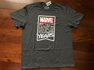 Sdcc 2019 Marvel 80 Years Anniversary T Shirt Sz L Limited Edition Tee Comic Con