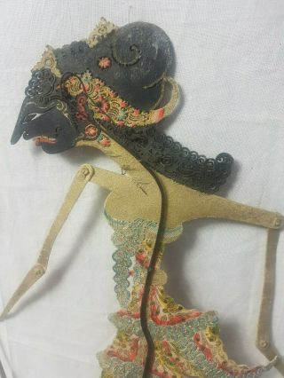 Vintage WAYANG Kulit (shadow puppet) From Java Indonesia 2