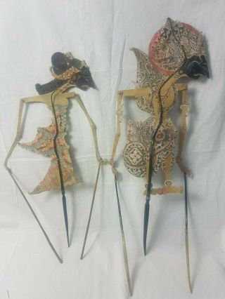 Vintage WAYANG Kulit (shadow puppet) From Java Indonesia 8