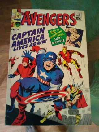 Avengers (1st Series) Golden Record Reprint 4 Comic 1966