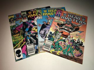 Transformers Headmasters 1 - 4 Marvel Comics Complete Set Newsstand 1987 Hotrod