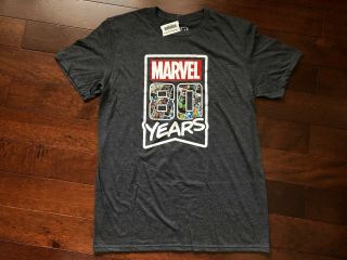 Sdcc 2019 Marvel 80 Years Anniversary T Shirt Sz M Limited Edition Tee Comic Con