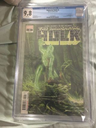 The Immortal Hulk 1 Cgc 9.  8 1st Print And Appearance Or.  Frye