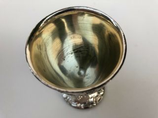 Vintage Corbell & Co Silver - Plated Cordial Mini Goblets Set of 4 in Hard Case 7