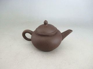 Chinese Pottery Teapot W/sign / Purple Clay/ Yixing/ 8741