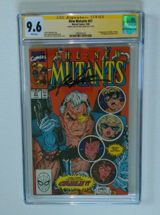 Mutants 87 - Cgc Ss 9.  6 - 1st Appearance Cable - Signed 2x By Rob Liefeld