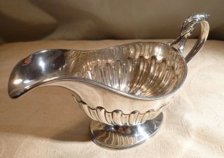Victorian Sheffield Silver Plate Sauce Boat Harrison Bros & Howson - Later Viners