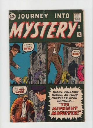 Journey Into Mystery 79 Vintage Marvel Atlas Comic Pre - Hero Horror Silver 12c