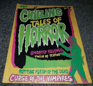 Australian Horror Comic: Chilling Tales Of Horror 3 Page Publications 1978
