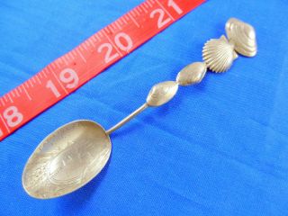 Catalina Island California Figural Seashells 3 - 7/8 " Sterling Souvenir Spoon