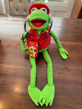 Macys Jim Henson Kermit The Frog 20” Plush Photographer W Camera 2002 Muppets