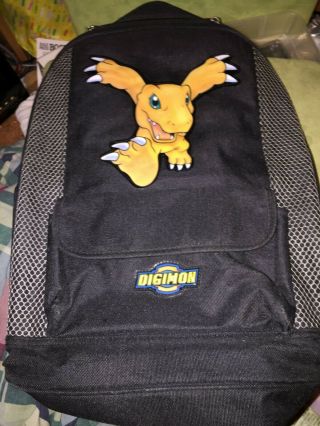 Vintage 00 2000 Digimon Anime Agumon Backpack