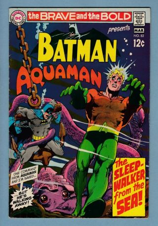 Brave And The Bold 82 Fn,  (6.  5) Batman - Aquaman - Neil Adams Art - Cents