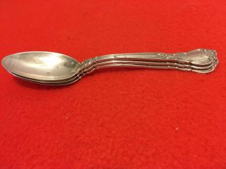 3 Sterling Silver Gorham Chantilly 5 O’Clock Spoons 3