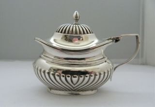 1904 - Solid Silver - Mustard Pot - William Aitken - 48.  9 Grams
