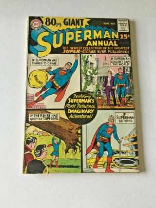 80 Page Giant Superman Annual 1 Dc 1964