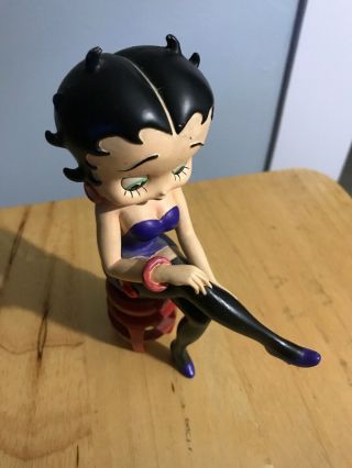 Betty Boop Figurine Sitting In A Chair 6 3/4 Inches Tall