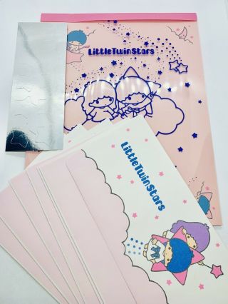 Vintage Little Twin Stars Stationery Sanrio Envelopes Paper And Stickers 2000
