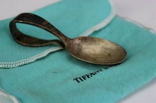 Signed Tiffany & Co Sterling Silver 925 Infant Toddler Child Feeding Spoon KNK 5