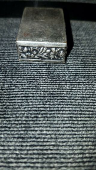 Vintage Sterling Silver Pill Box 4