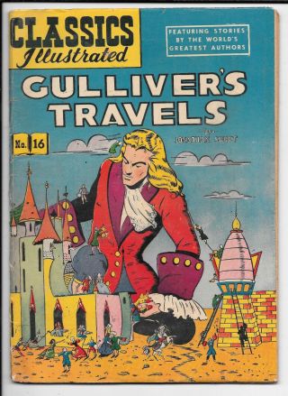 Classics Illustrated 16 Hrn 60 Gulliver 