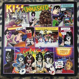Kiss - Unmasked - 1980 Vinyl Lp - Mercury 630203 1y/1 - 2y/1 1st