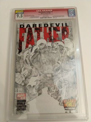 Daredevil: Father 1 Wizard First Cgc 9.  5 15/175 White Pages
