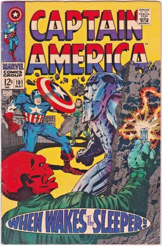 Captain America (1968 1st Series) 101 Red Skull Fn -