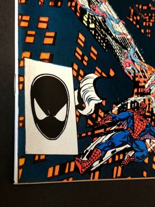 SPECTACULAR SPIDER - MAN 90 NM 1st Black Symbiote Suite KEY 1984 Marvel 4
