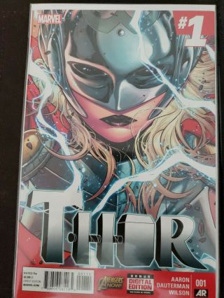 Thor 1 (december 2014,  Marvel) And Thor 8.  First Jane Foster As Thor.